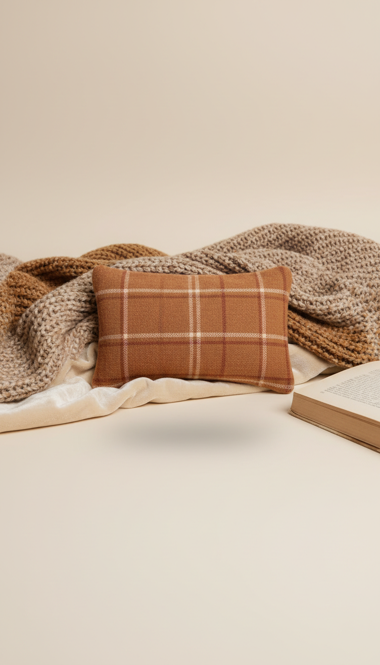 Flannel hand warmer with cinnamon warmth