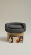 Boucle Upholstered Pet Bed