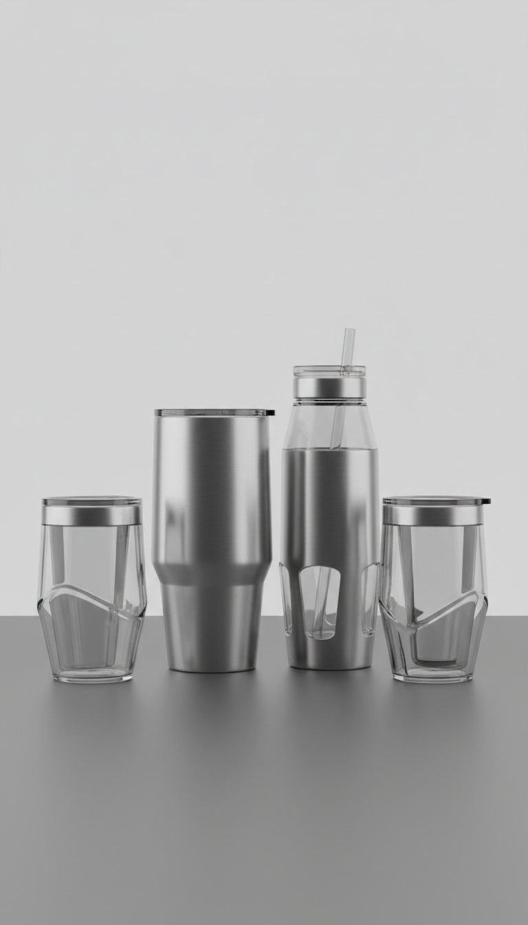 Nordic Sip modern drinkware set