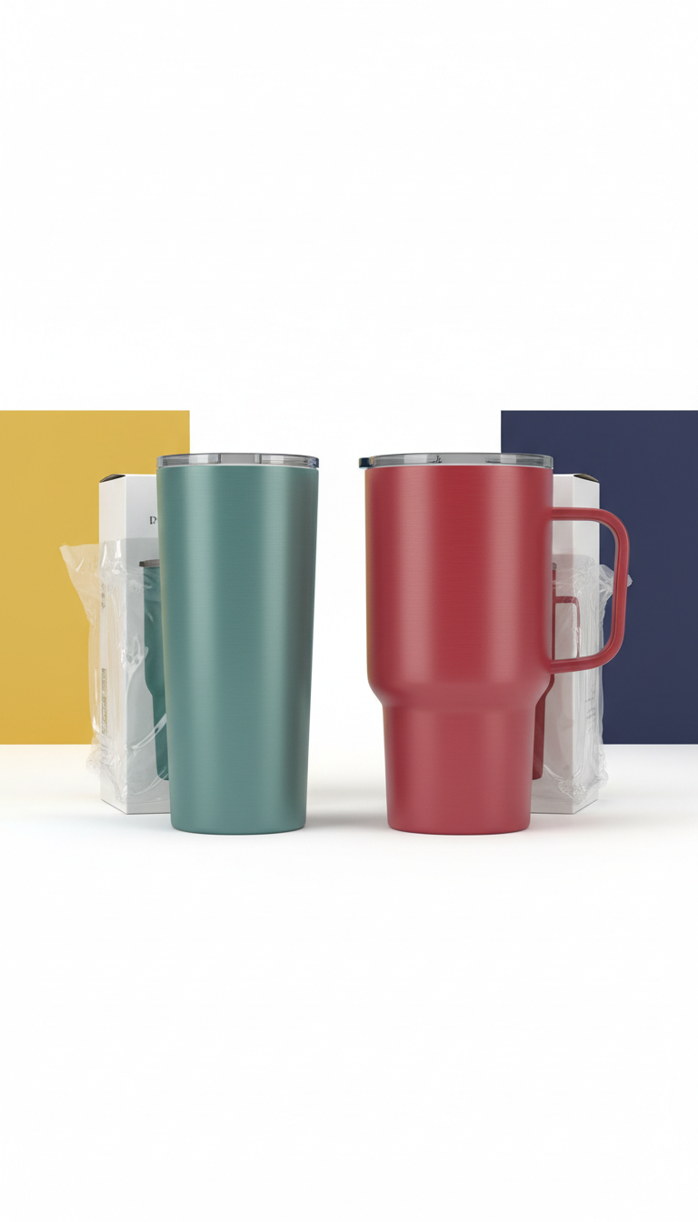 Paire de gobelets inox personnalisés
